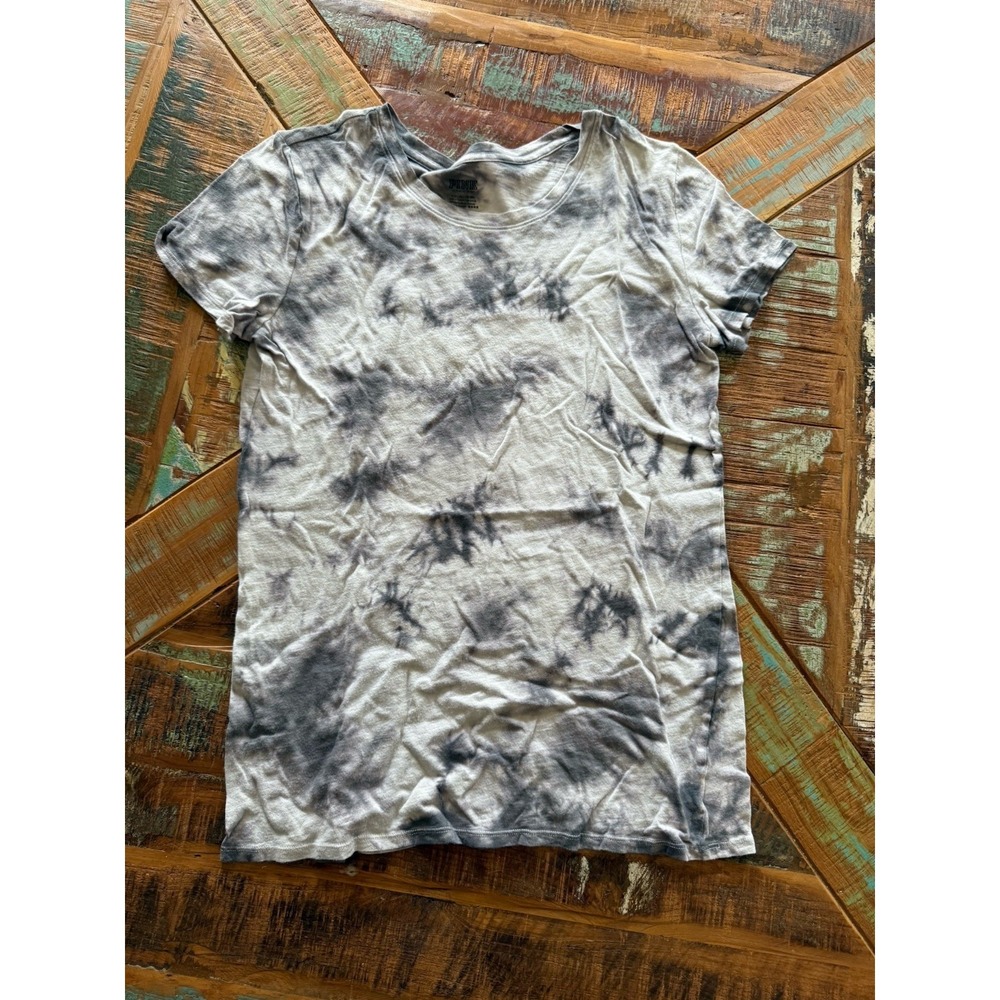 Women's Victoria Secret Pink Black Tie Dye T Shirt Size Small